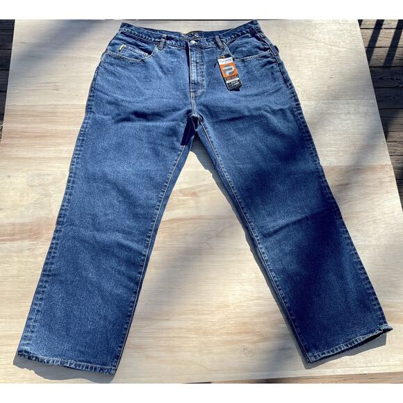 Vintage Pepe Jeans London Baggy Hip Hop Wide Leg Designer Blue Jeans Men’s 40x33 - Picture 1 of 14